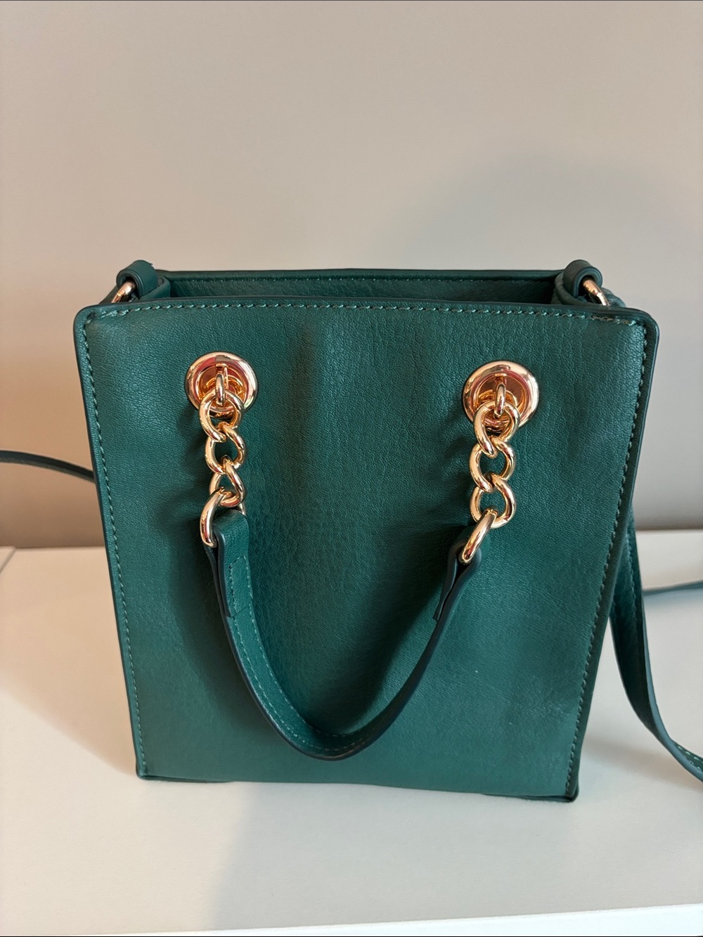 LC Lauren Conrad Dark Green 7 Inch Mini Crossbody Bag